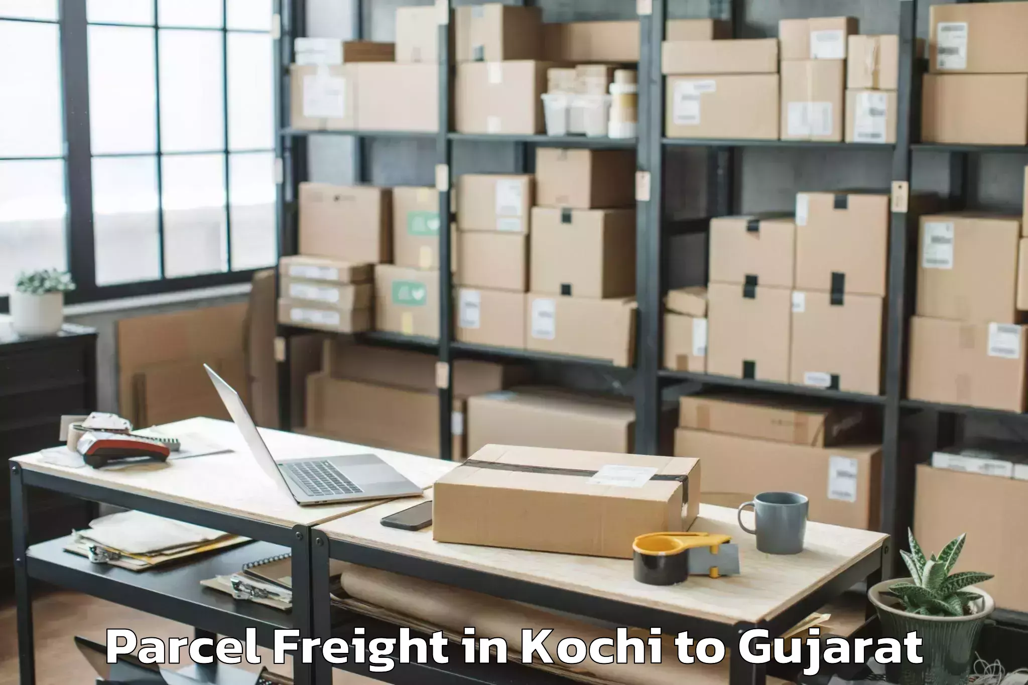 Hassle-Free Kochi to Kachchh Parcel Freight